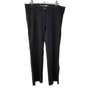 Betabrand Women's Black Classic Boot-Cut Dress Yoga Pants Sz Large Petite Knit